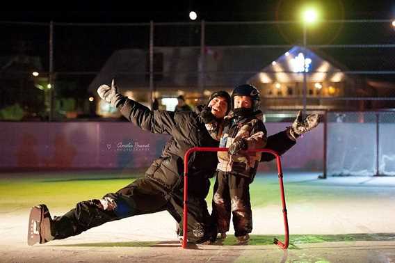 Patinoire du village à Saint-Alphonse-Rodriguez