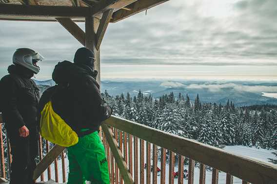 Vue du mirador en hiver