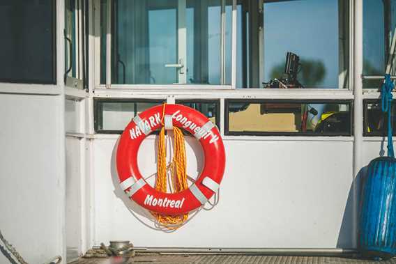 The Narvak Longueuil boat on the St. Lawrence River