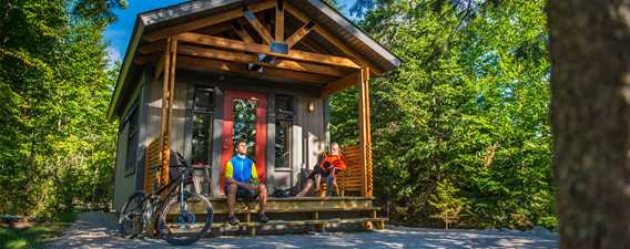 Chalets au parc national du Mont-Tremblant