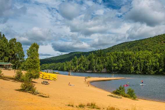 Plage du parc national du Mont-Tremblant