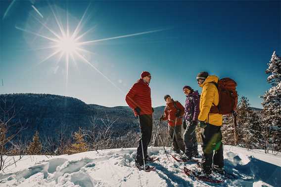 Showshoeing in Parc national du Mont-Tremblant