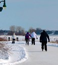 Patin, glissade et raquette - Parc régional de l'Île Lebel