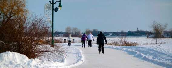 Patinoire parc régional de l'Île-Lebel