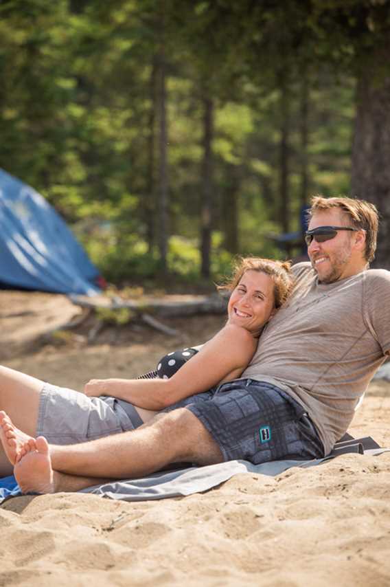 Plage du parc régional du Lac Taureau