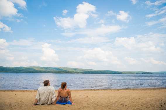 Plage du parc régional du Lac Taureau
