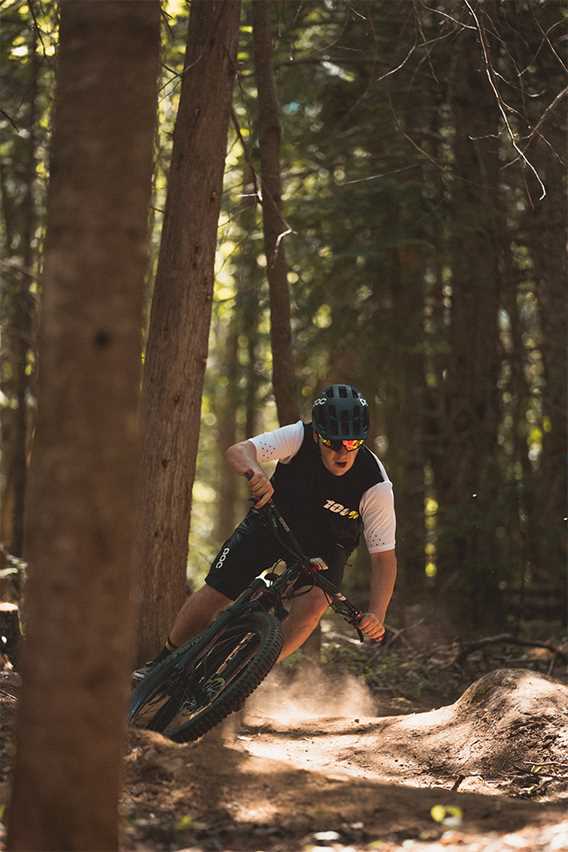 Mountain bike in Saint-Donat