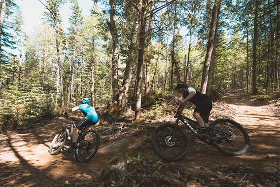 Mountain bike in Saint-Donat