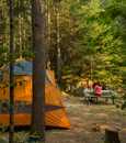 Camping Pont suspendu sector - Parc régional de la Forêt Ouareau
