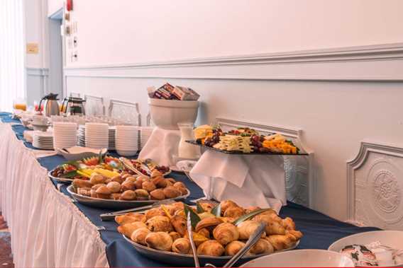 Buffet at Auberge de la Montagne Coupée