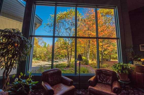 View in fall at Montagne Coupée