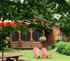 Chalets à louer sur le bord d'une plage privée