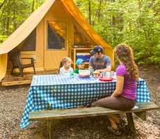 Ready-to-camp in family