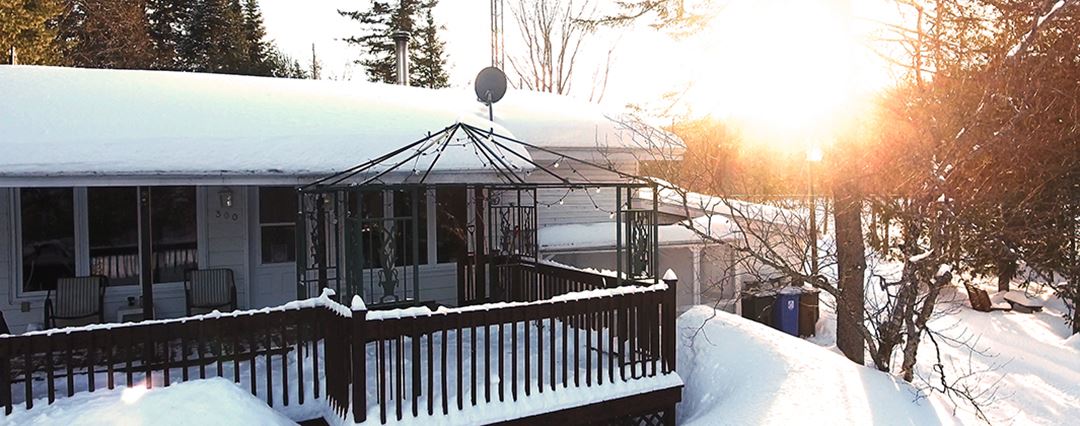 Chalet de la Fée in winter