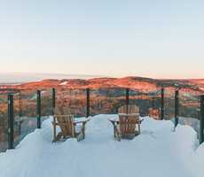 La Montagne Coupée in winter