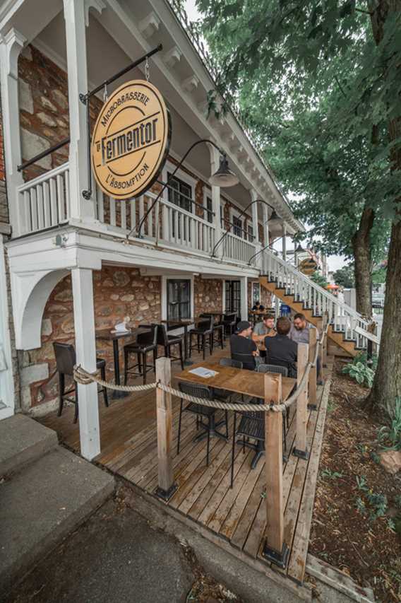 Terrasse de la Microbrasserie Le Fermentor