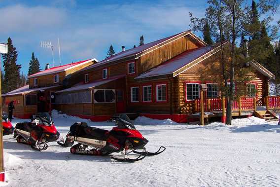 Pourvoirie du Lac du Repos en hiver