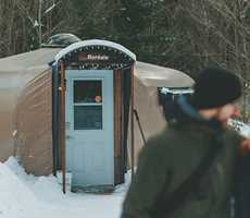 Stay in a yurt at Chalets Lanaudière