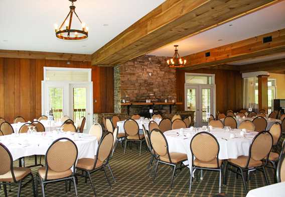 Interior of the reception hall at Rawdon Golf Resort