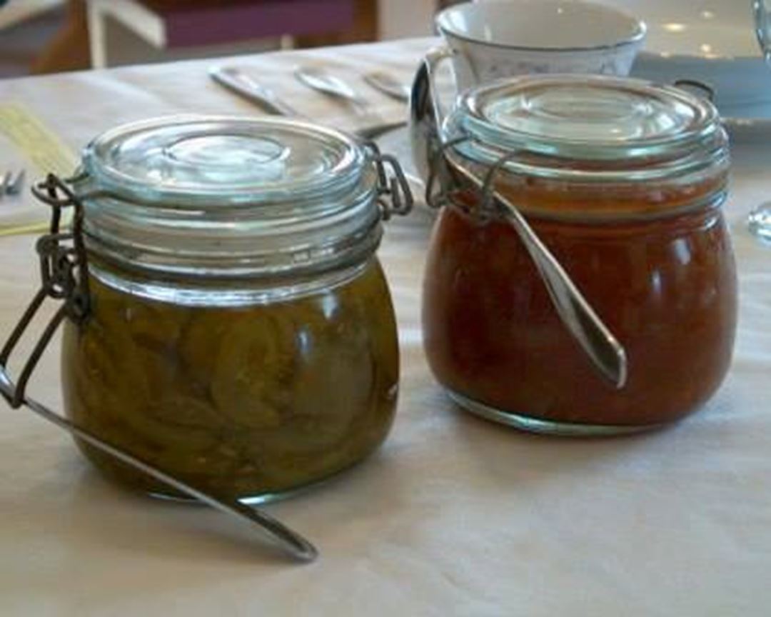Ketchup and homemade marinades.