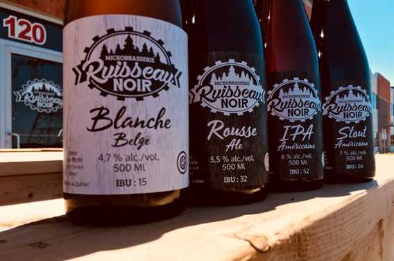 Various bottles of beer.