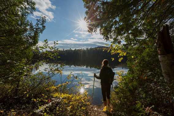 Hiking in Parc régional de la Forêt Ouareau