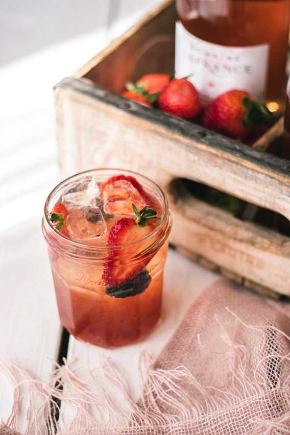 Cocktail à la fraise