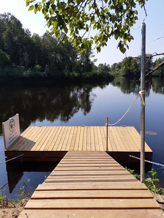 Dock of the descent Rivière Matawin