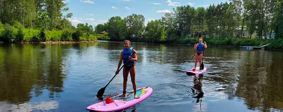 Paddle board on Lac Taureau