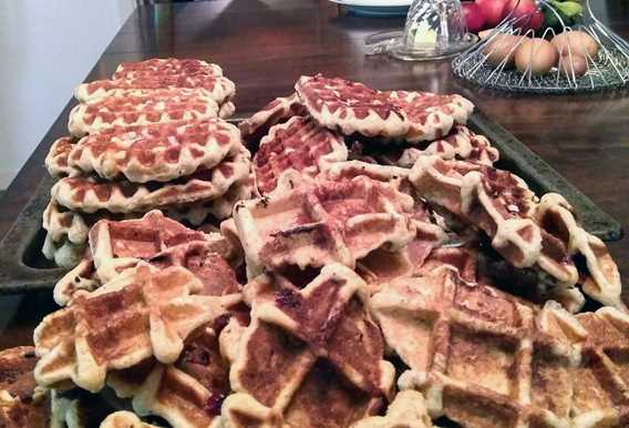 Gaufres au gîte Chêne et capucine