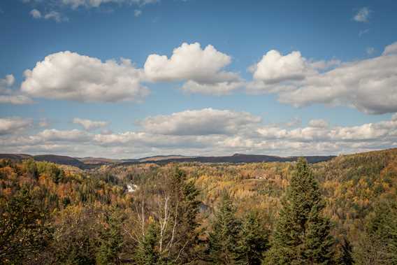 Breathtaking view of the Chic Chalet des Chutes