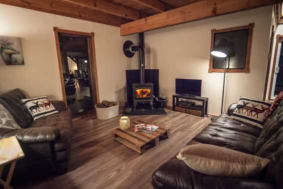 Living room of Chic Chalet des Chutes