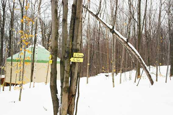 Outdoor of the yurt of Ma yourte au coeur des collines