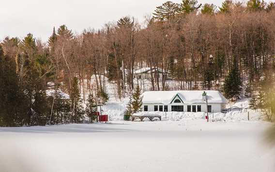 Centre plein air l'Étincelle en hiver