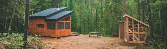 Refuges du parc régional de la Forêt Ouareau