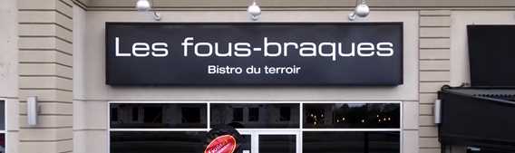 Les Fous-Braques, Restaurant bistro du terroir