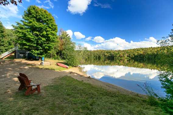 Beach at Auberge du Lac Priscault