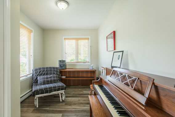 Piano room at Chalet Imasco