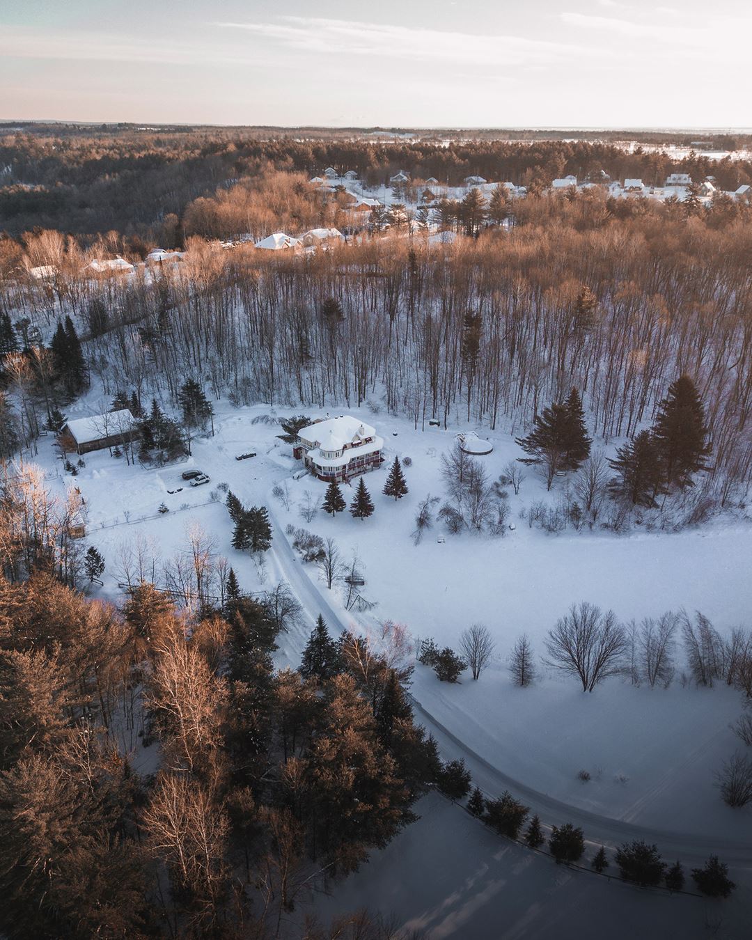 Auberge Le Louis-Philippe II en hiver