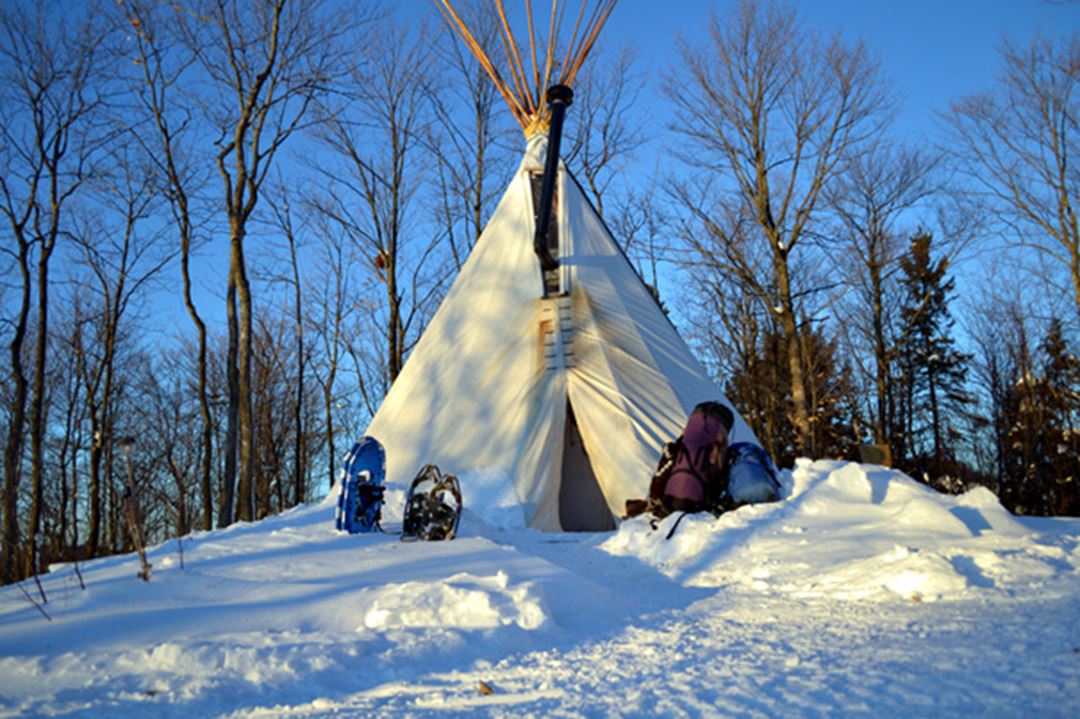 Tipis du sommet hiver