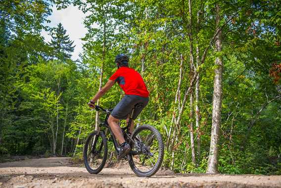 Vélo dans le parc national du Mont-Tremblant