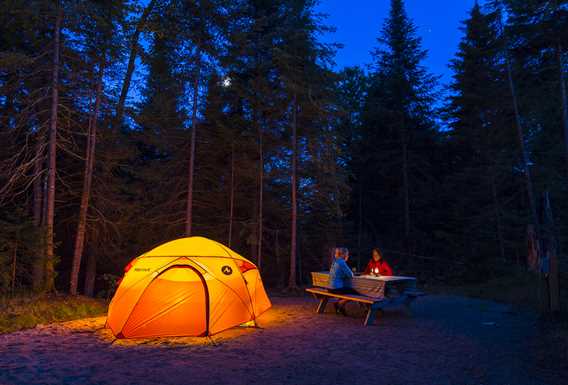 Camping at Parc national du Mont-Tremblant