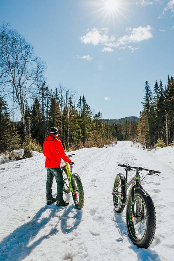 Fat bike at Parc régional de la Forêt Ouareau