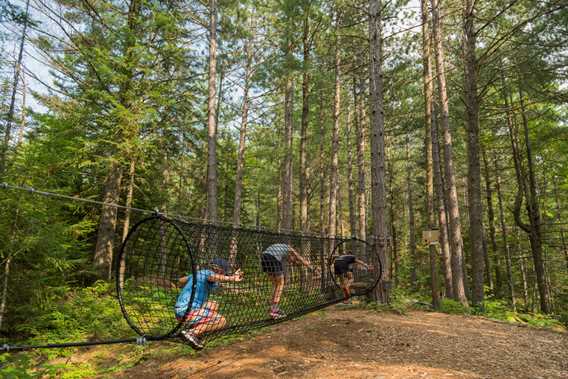 Jeux d'hébertisme Parc régional de la Forêt Ouareau