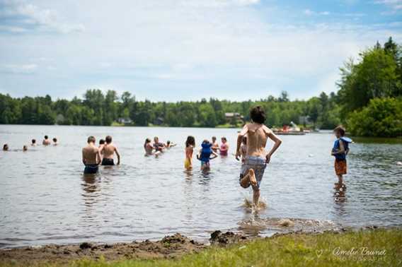 Public beach of Saint-Alphonse-Rodriguez