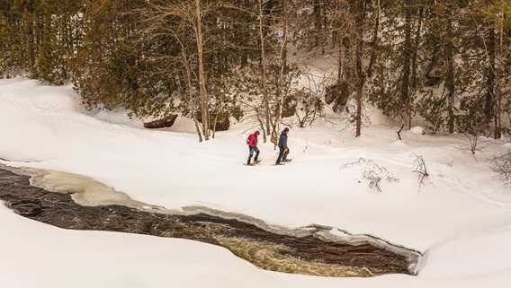 Snowsnoe in Parc des Chutes Monte-à-Peine-et-des-Dalles