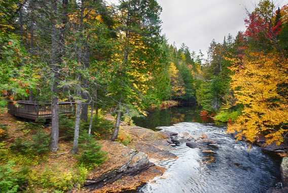Parc régional des chutes du Calvaire en automne