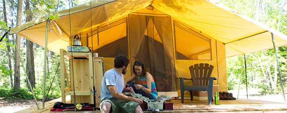 Ready-to-camp at Réserve faunique Mastigouche