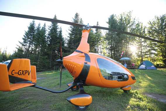 Camping at Recreational flying center ULM Québec