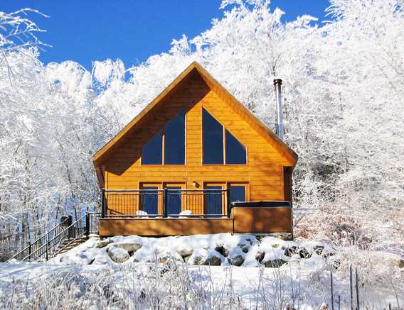 Winter at Chalets Évasion